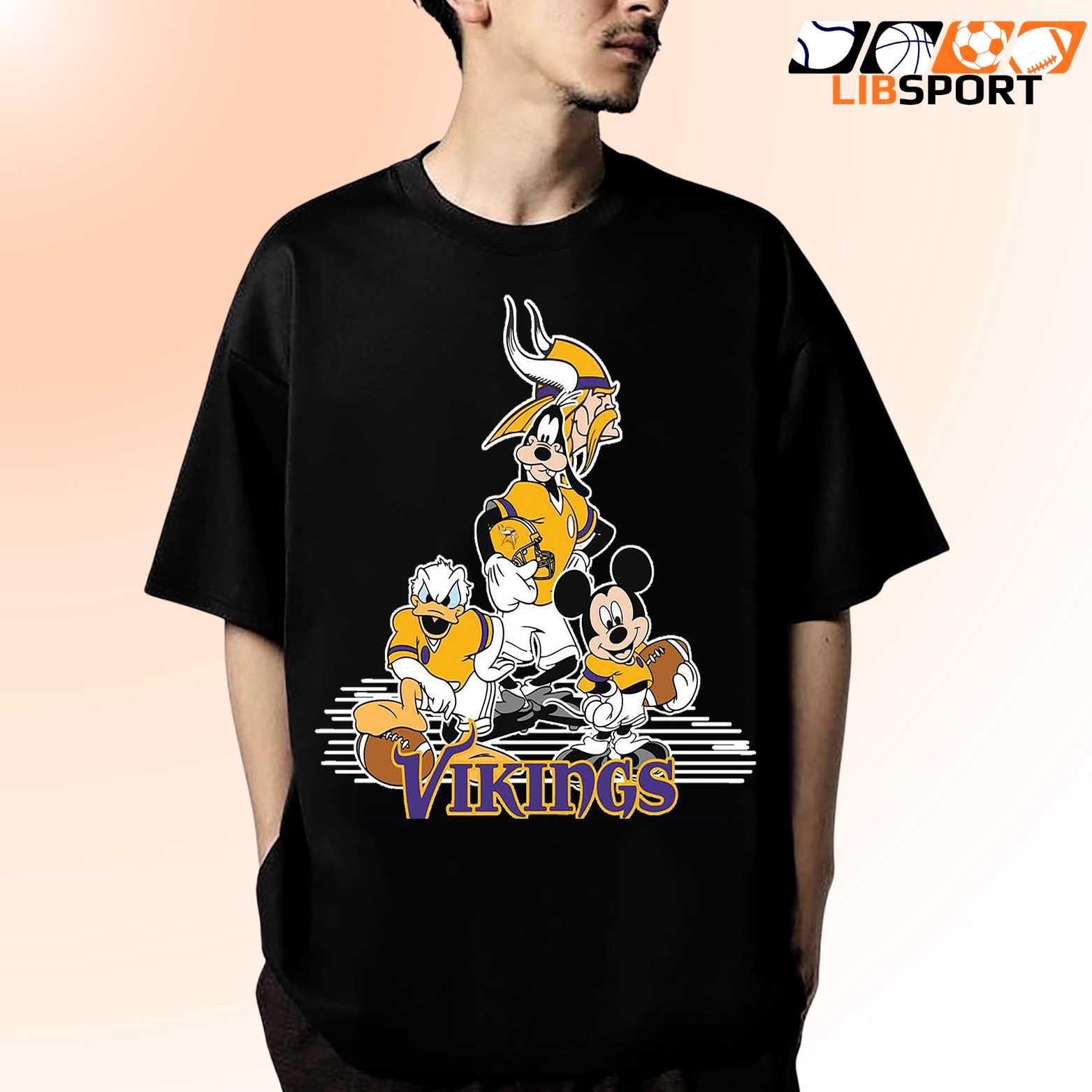 Mickey Mouse Vikings T Shirt, Minnesota Vikings Tee, Unisex Nfl Game Day Shirt